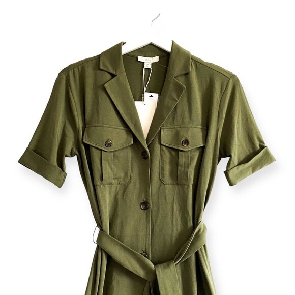 Joie Jadallah moss green ponte dress, size XS, New with tag - Picture 6 of 11
